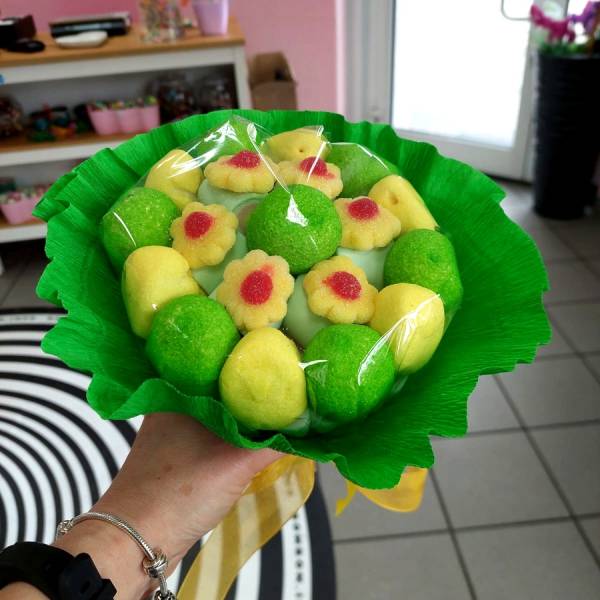 Bukiet Dziecięcy Średni Zielony Żółty