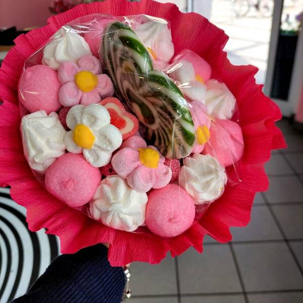 Bukiet Dziecięcy Średni Różowy Biały