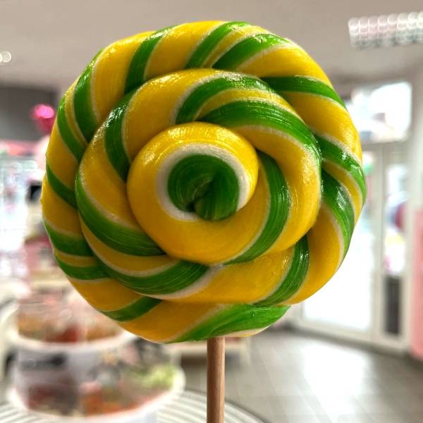 Lizak Spiralny Żółty Zielony