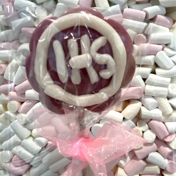 Lizak Kwiat Różowy Biały