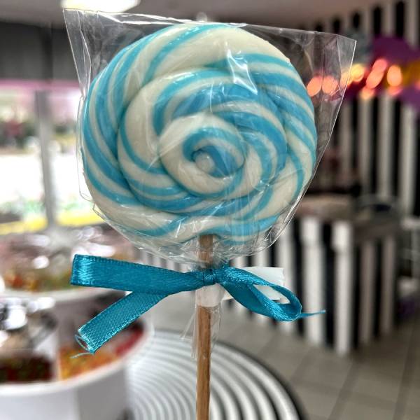 Lizak Spiralny Biały Niebieski