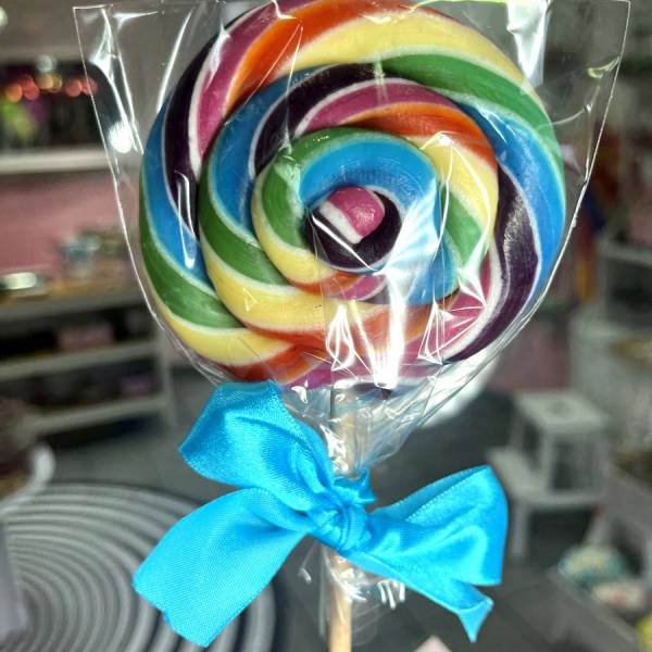 Lizak Spiralny Żółty Niebieski