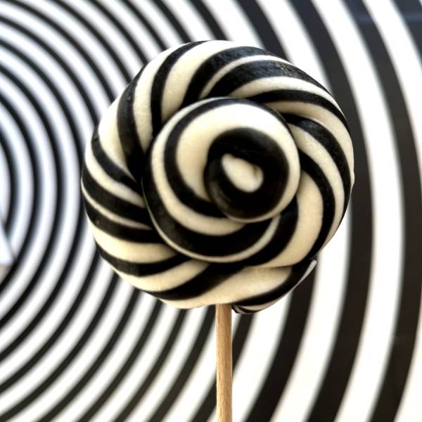 Lizak Spiralny Czarny Biały