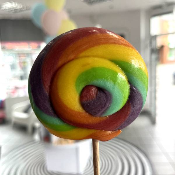 Lizak Okrągły Żółty Pomarańczowy