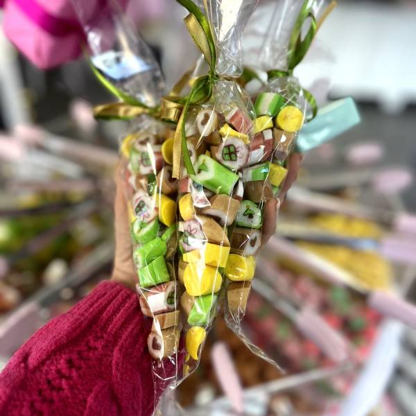 Cukierki Rzeźbione Zielony Żółty