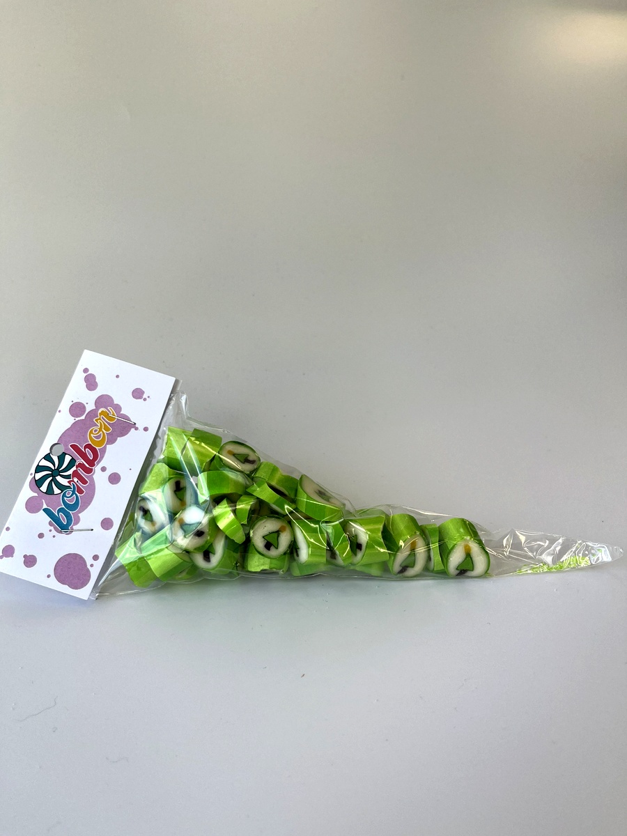 Karmelki Dekoracyjne Zielony Biały - obrazek 3