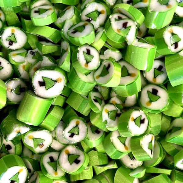 Karmelki Dekoracyjne Zielony Biały