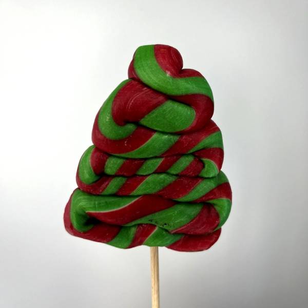 Lizak Choinka Czerwony Zielony