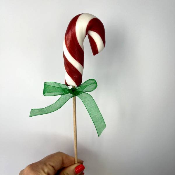 Lizak Laska Czerwony Biały