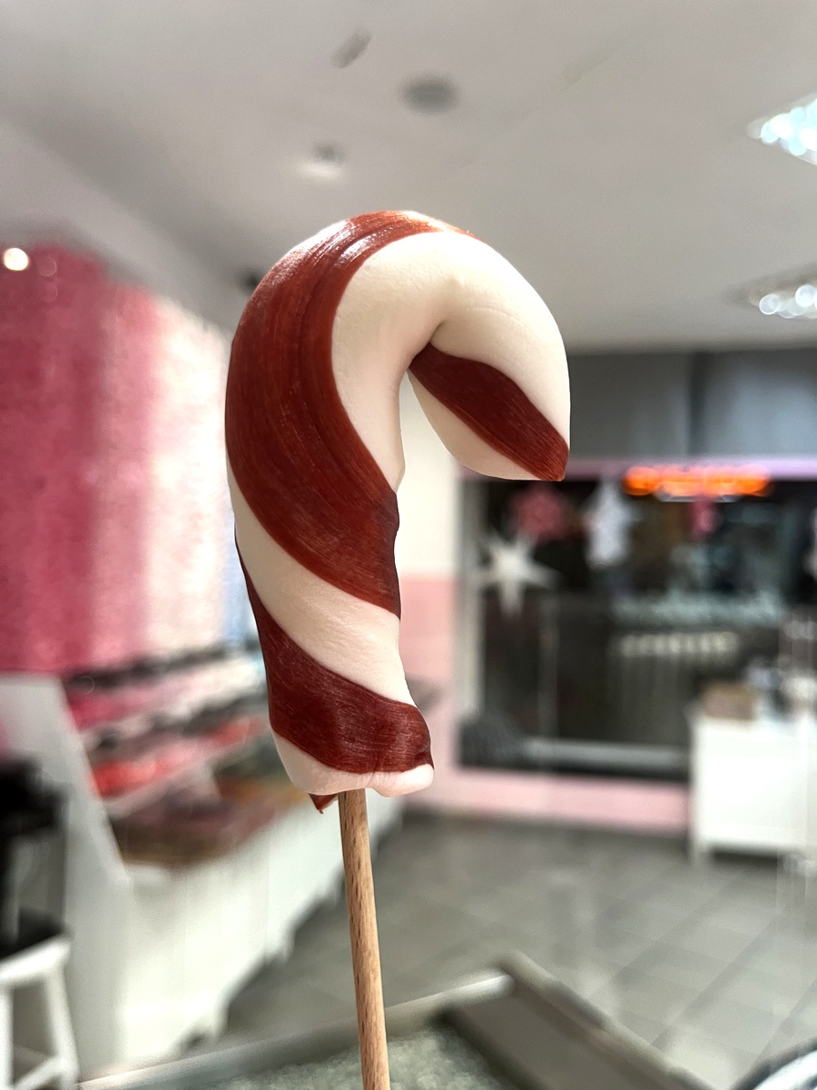 Lizak Laska Czerwony Biały - obrazek 5