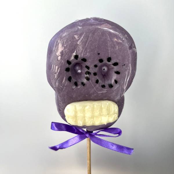 Lizak Czaszka Fioletowy Czarny