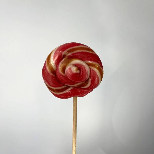 Lizak Spiralny Czerwony Złoty