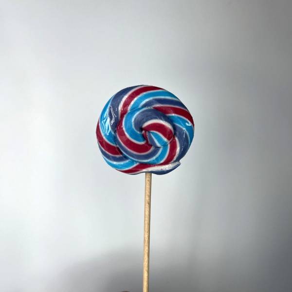 Lizak Spiralny Niebieski Czerwony