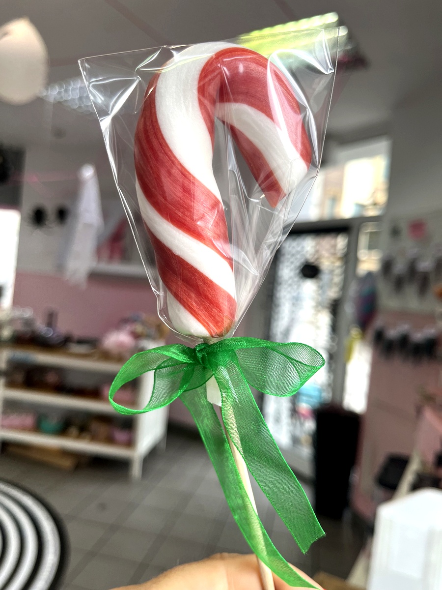 Lizak Laska Czerwony Biały - obrazek 4