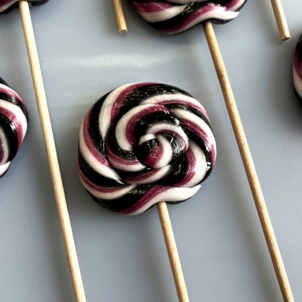 Lizak Spiralny Czarny Biały