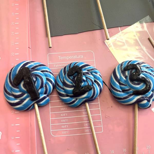 Lizak Spiralny Ciemnoniebieski Jasnoniebieski