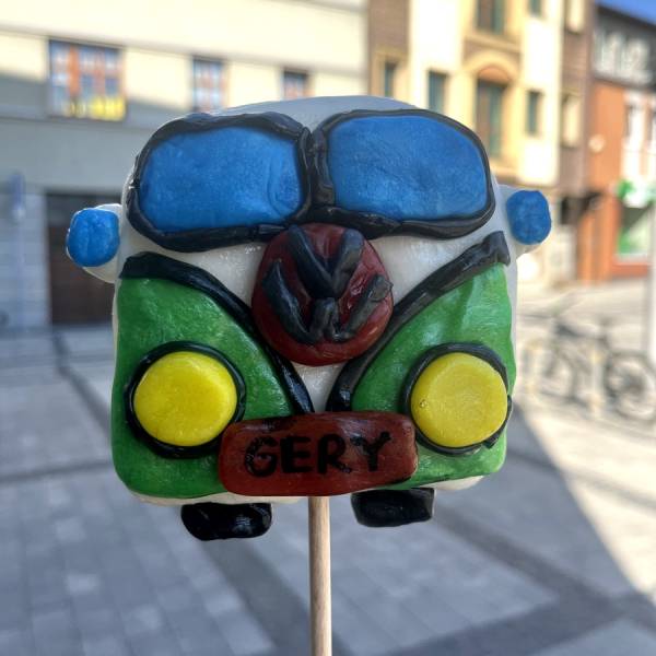 Lizak Bus Zielony Niebieski