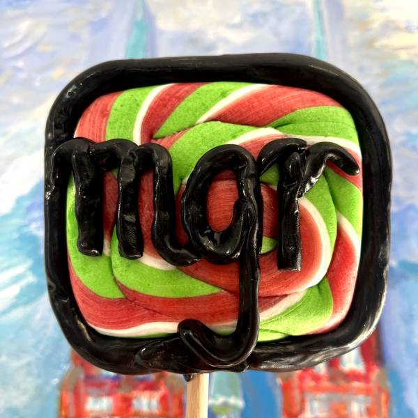 Lizak Spiralny Czerwony Zielony