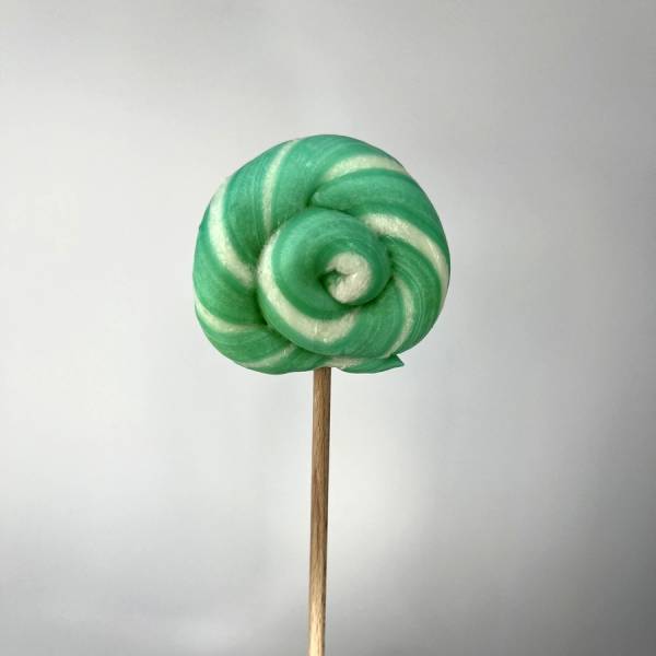 Lizak Spiralny Zielony Biały