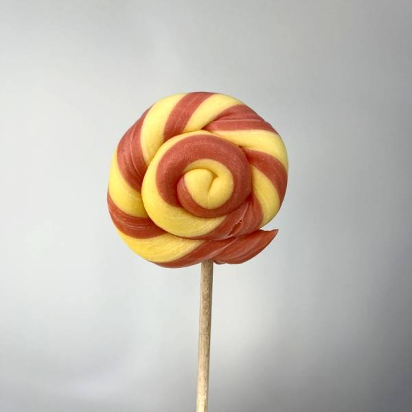 Lizak Spiralny Żółty Łososiowy