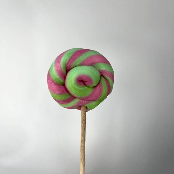 Lizak Spiralny Różowy Zielony