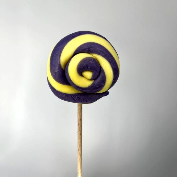 Lizak Spiralny Fioletowy Żółty