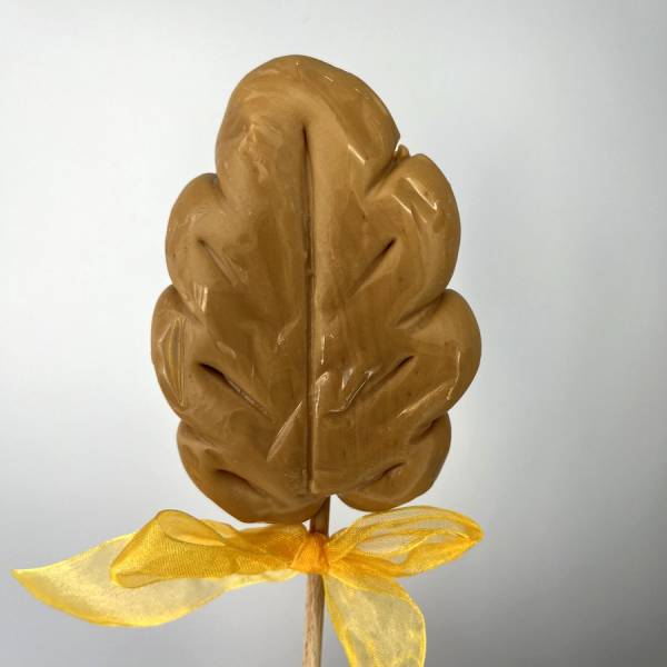 Lizak Liść Karmelowy Żółty