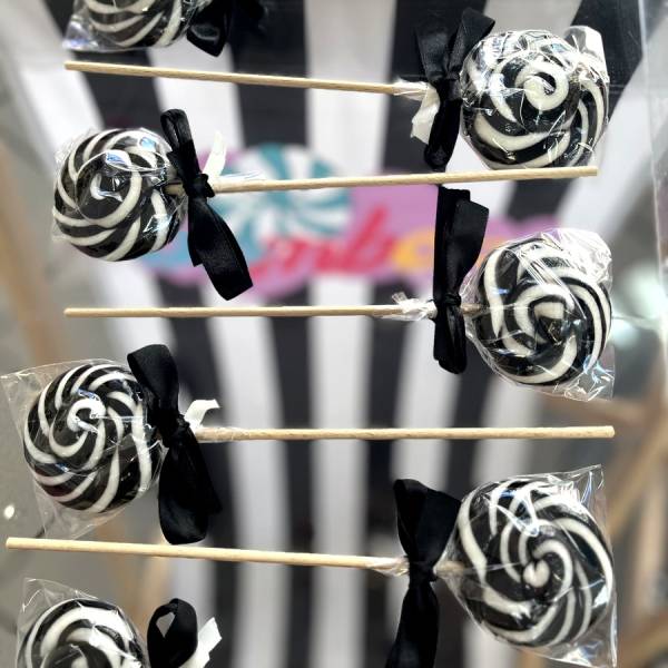 Lizak Spiralny Czarny Biały