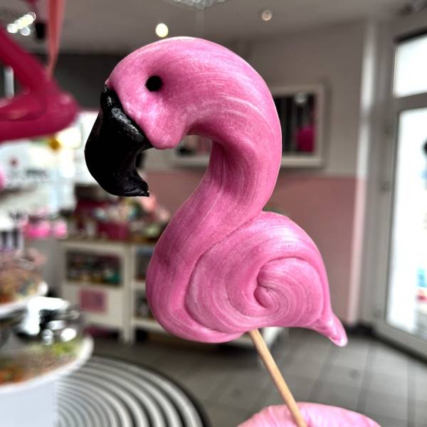 Lizak Flaming Różowy Czarny