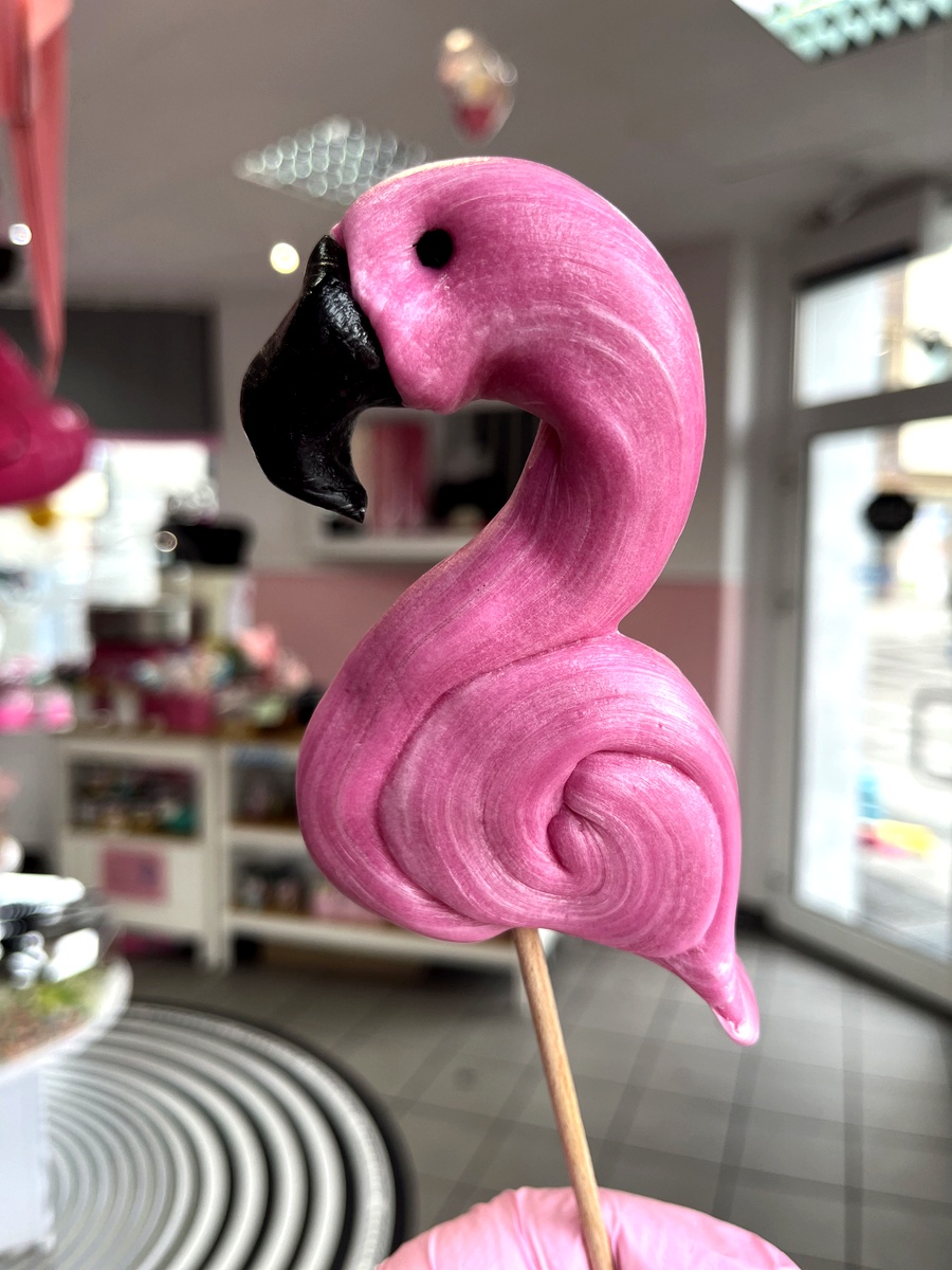 Lizak Flaming Różowy Czarny - obrazek 2