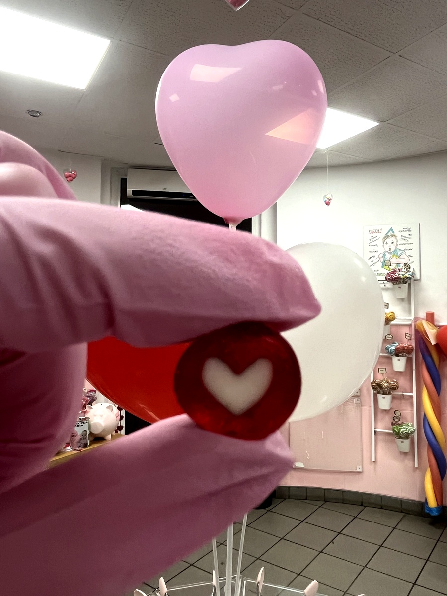 Karmelki Artystyczne Czerwony Biały - obrazek 2